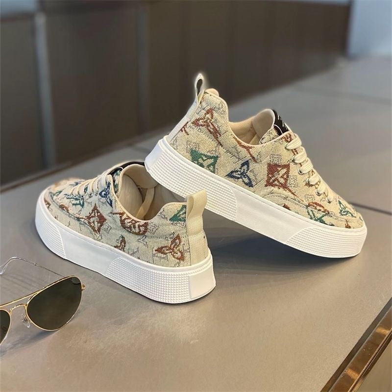 Damen Modische Sneaker mit einzigartigem Druckdesign R&B