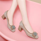 Damen elegante Ballerinas mit modischem Schmuckdetail R&B