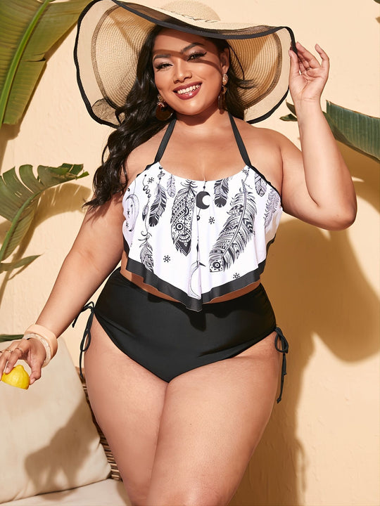 Damen Küstentaugliches Strandtop mit lässigem Schnitt R&B