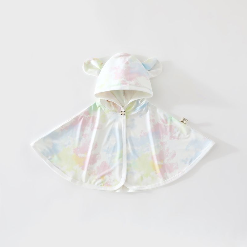 Unisex nan Bio-Baumwolle Kapuzen-Baby-Poncho-Cape mit Ohr-Kapuze und Druckverschluss R&B