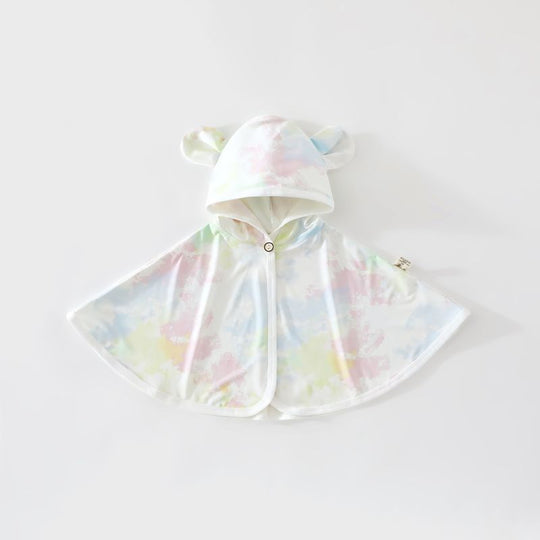 Unisex nan Bio-Baumwolle Kapuzen-Baby-Poncho-Cape mit Ohr-Kapuze und Druckverschluss R&B