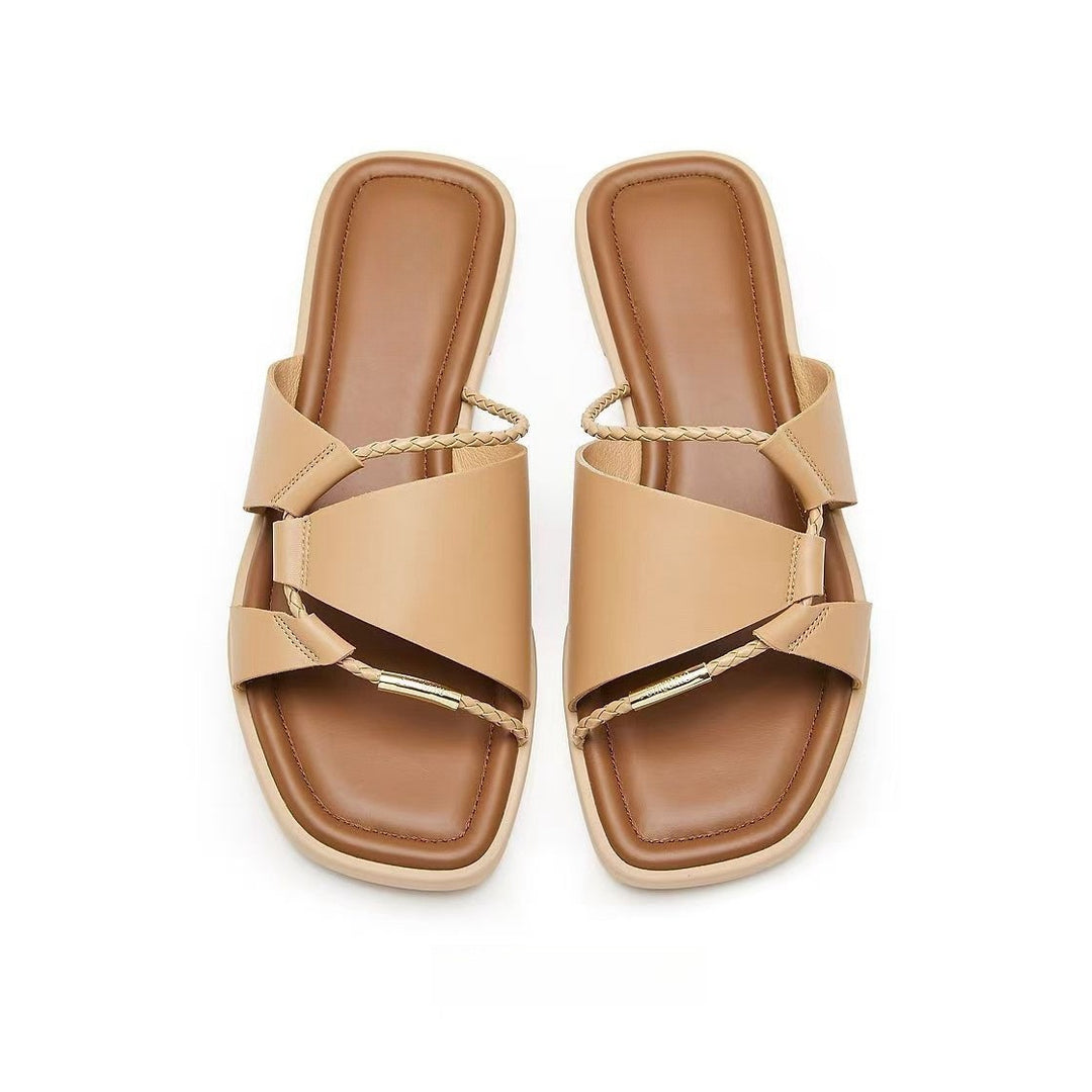 Damen Trendige Komfort-Sandalen mit geflochtenem Riemendesign R&B