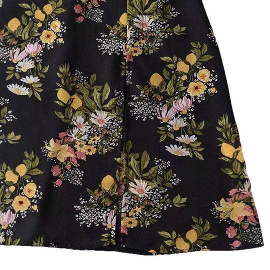 Damen Maxikleid mit floralem Design und zarten Spaghettiträgern R&B