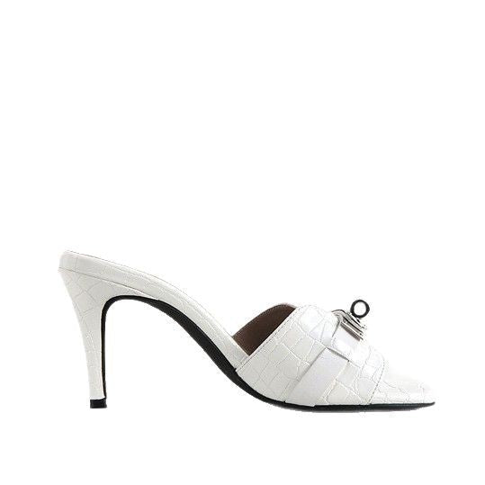 Damen Elegante Absatzpantoletten mit schickem Kettendetail R&B