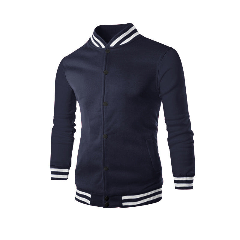 Herren Collegejacke mit elastischen Bündchen und hochwertiger Verarbeitung R&B