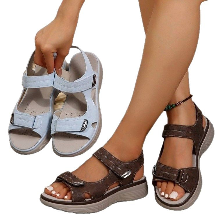 Damen Komfort-Sandalen mit verstellbaren Riemen und rutschfester Sohle R&B