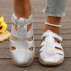 Damen Atmungsaktive Riemensandalen mit verstellbarem Klettverschluss R&B