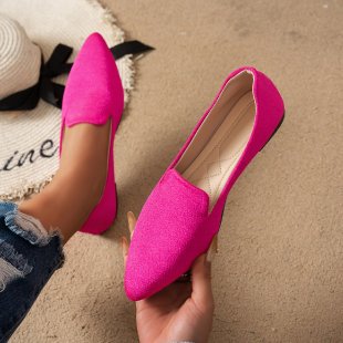 Damen Ballerinas mit eleganter Tweed-Oberfläche R&B