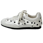 Damen sportliche Sneakers mit modischem Punktedesign R&B