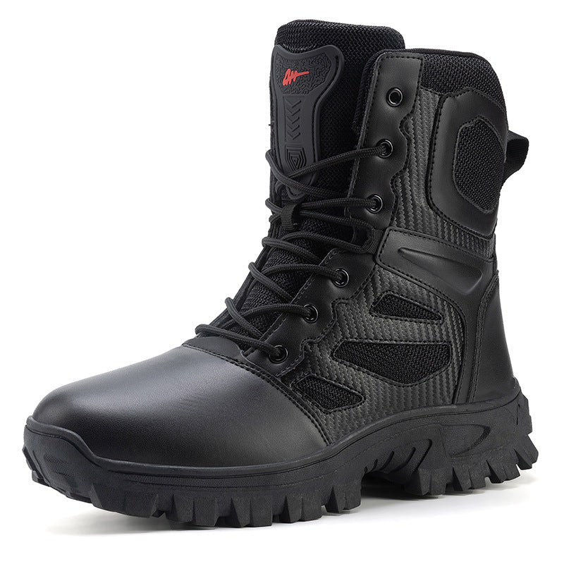 Damen robuste Sicherheitsstiefel mit rutschfester Sohle und atmungsaktivem Mesh