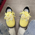 Damen Sneakers mit modischem Schleifen-Design und atmungsaktiver Sohle