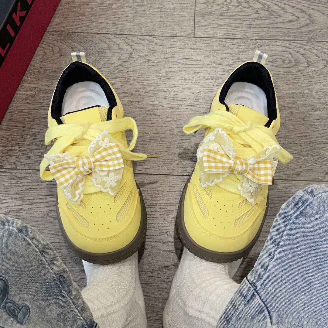 Damen Sneakers mit verspieltem Schleifen-Design von R&B