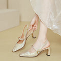 Damen Slingback-Pumps mit eleganter Schnallenverzierung