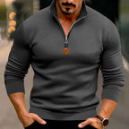 Herren Pullover mit kurzem Reißverschluss R&B
