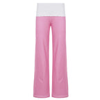 Damen Modische, komfortable Lounge-Hose mit Streifenmuster und elastischem Bund R&B