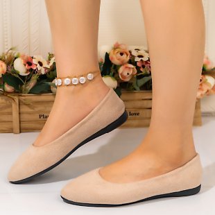 Damen Ballerinas mit elegantem Schnitt und weichem Innenfutter R&B
