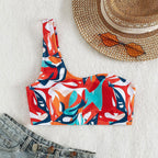 Damen Einteiliges Bikini-Set mit asymmetrischem Design R&B