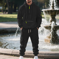Herren Sportliches Hoodie-Set mit praktischen Taschen und modernem Design R&B