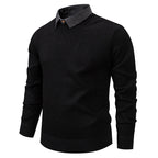 Herren modischer Pullover mit modernem Kragen und hochwertigem Material