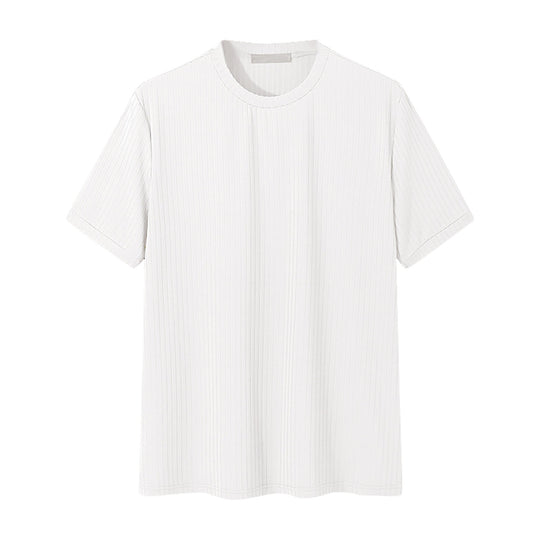 Unisex nan geripptes weit geschnittenes T-Shirt aus Baumwollmix R&B
