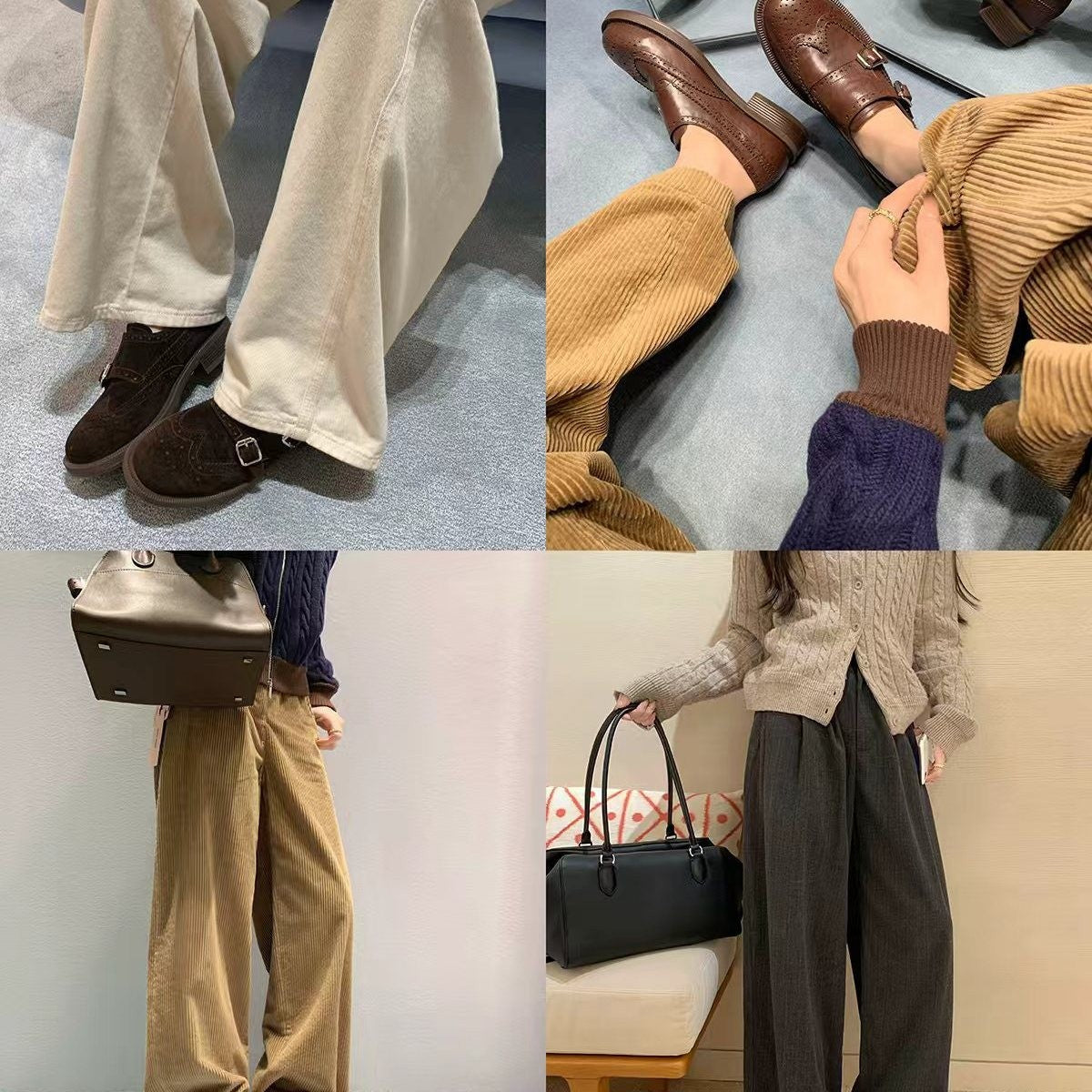 Damen elegante Schnürschuhe mit hochwertiger Schnalle und feiner Brogue-Prägung R&B