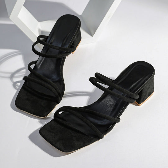 Damen Elegante Sandalen mit geschmackvollem Blockabsatz und verstellbaren Riemen R&B