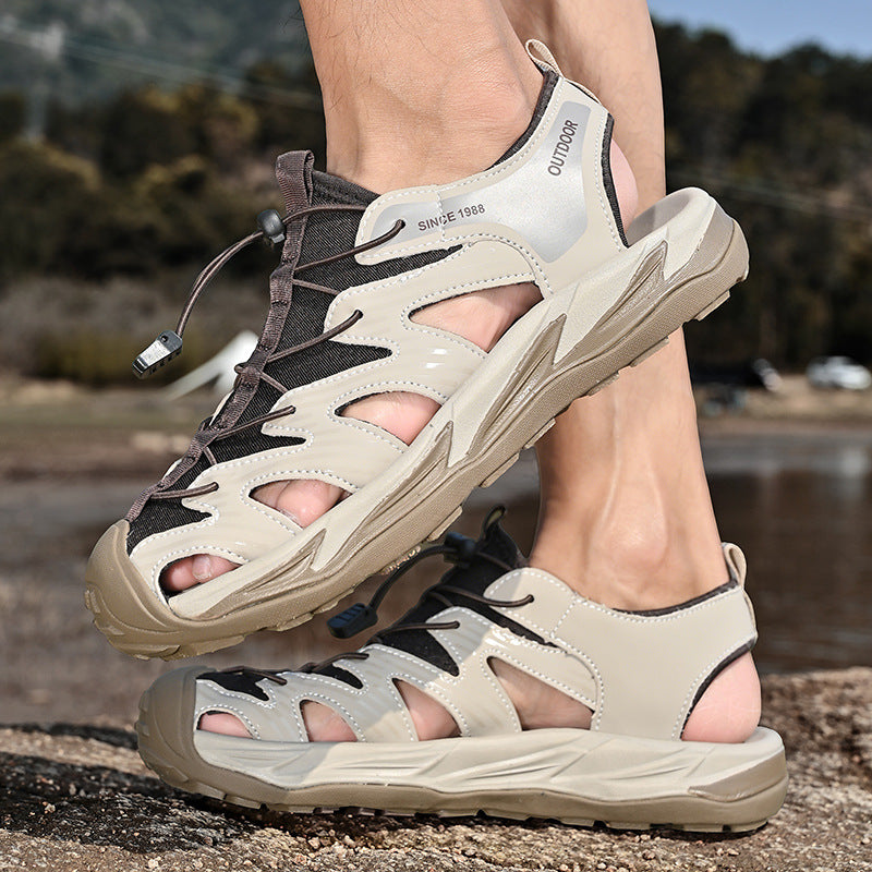 Damen Sportliche Outdoor-Sandalen mit rutschfester Sohle und praktischem Schnellschnürsystem R&B