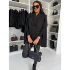 Damen zweireihiger Cape Blazer