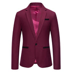 Herren Eleganter Blazer mit kontrastierenden Details