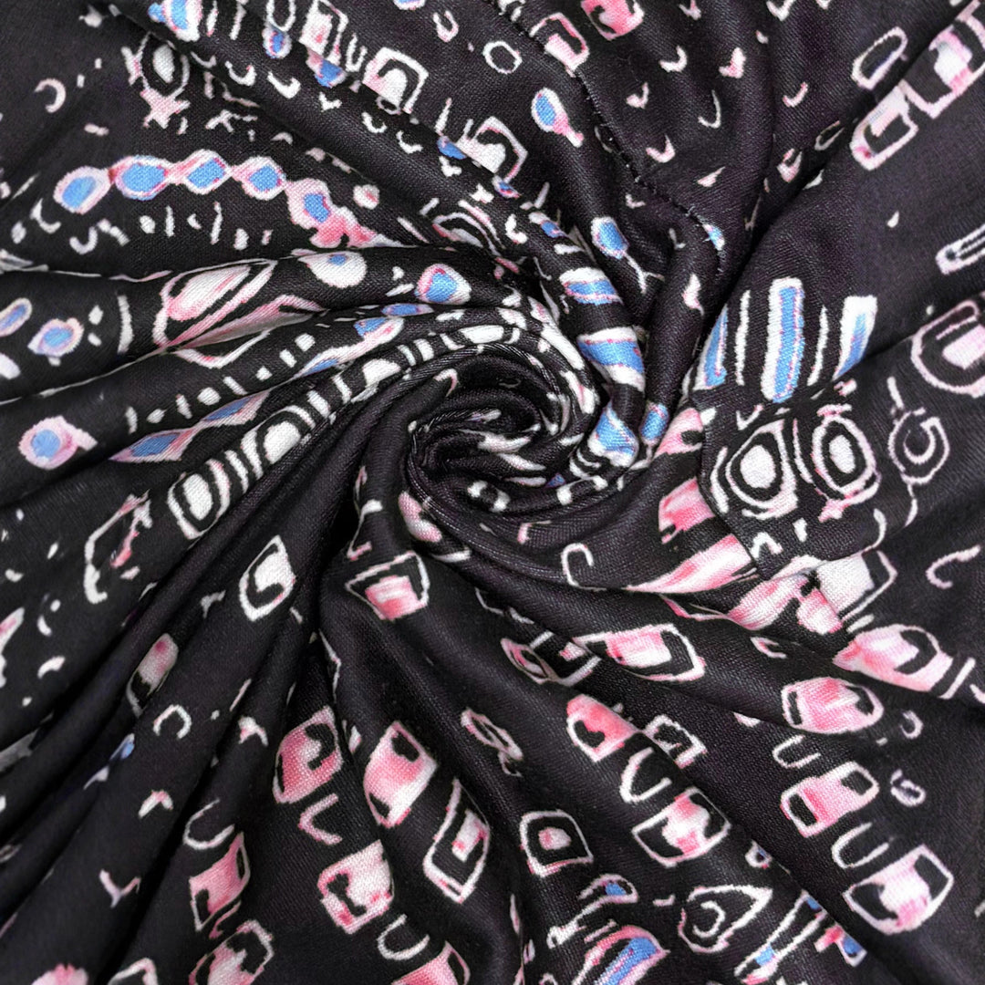 Damen Maxi-Kleid mit floralem Design und schmeichelndem V-Ausschnitt R&B