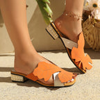 Damen Sandalen mit floralem Cut-Out-Design und modernen Akzenten R&B