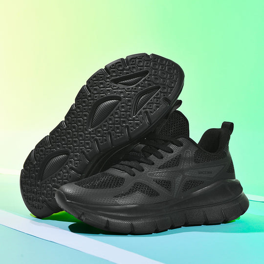 Damen Sportliche Laufschuhe mit atmungsaktiver Oberflächenstruktur und dämpfender Sohle R&B