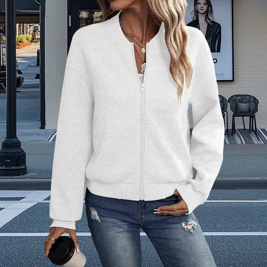 Damen Freizeitjacke mit strukturiertem Design und praktischen Taschen R&B