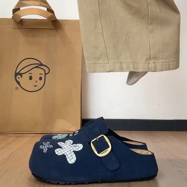 Damen Clogs mit stilvollem Schnallenverschluss und verspielten Applikationen R&B