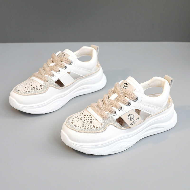 Damen Sportliche Sneakers mit atmungsaktiven Einsätzen und modernem Design R&B