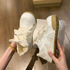 Damen Sneaker mit atmungsaktivem Mesh-Obermaterial und einzigartigem Schleifen-Design
