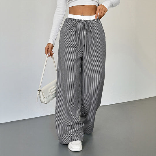 Damen Bequeme Joggpants mit lässigem Streifenmuster R&B