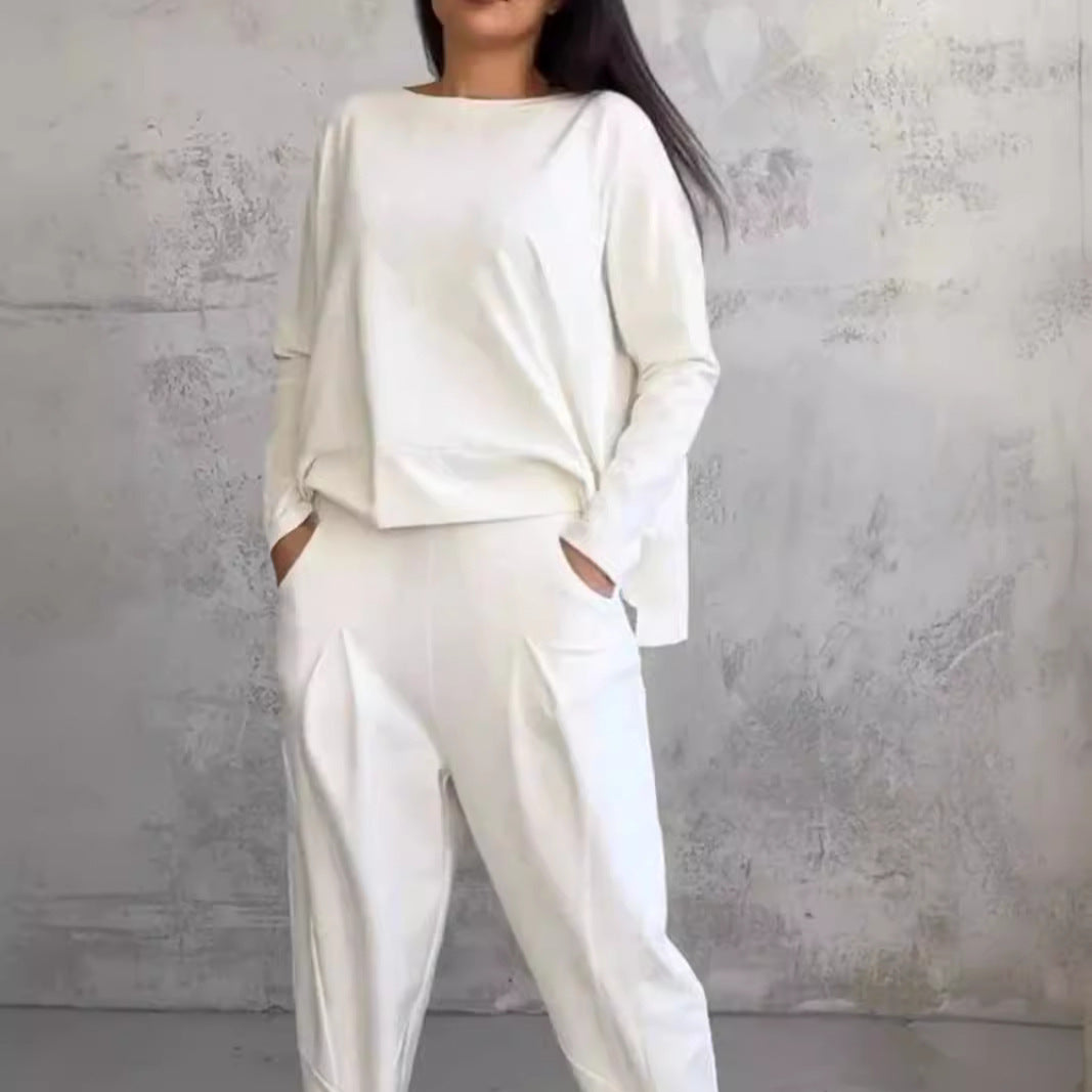 Damen lässiges Zweiteiliges Set aus hochwertiger Viskose R&B