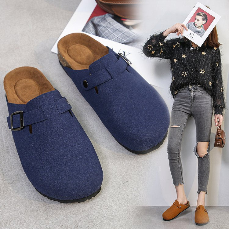 Damen Bequeme Clogs mit verstellbarem Riemen und anatomischem Fußbett EB