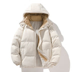 Damen isolierte Steppjacke mit Kapuze und hohem Kragen