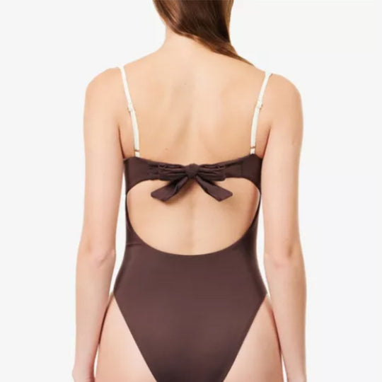 Damen Badeanzug mit eleganten Unterbrustnähten R&B