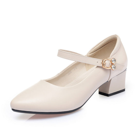 Damen Mary Jane Pumps mit modischem Schmuckdetail und komfortablem Blockabsatz R&B