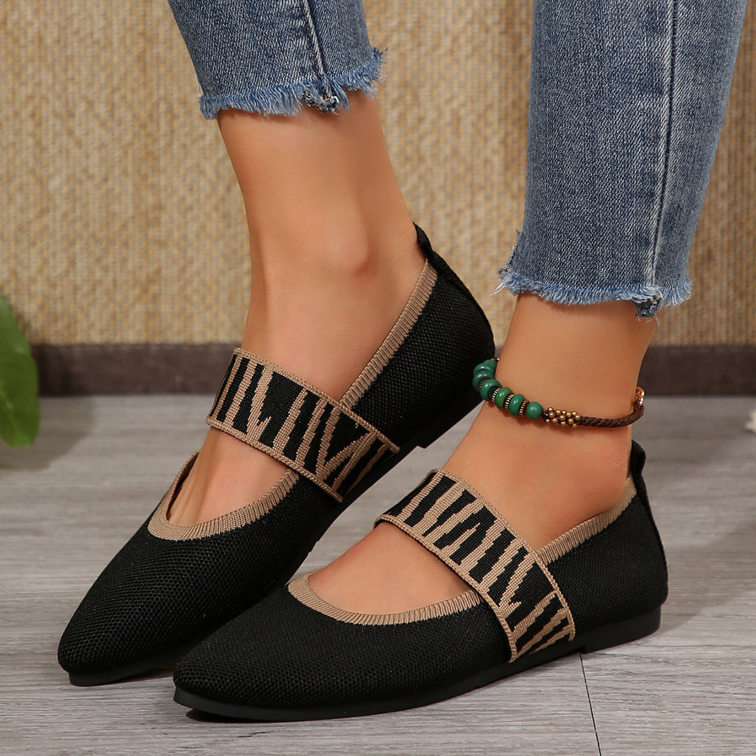 Damen modische Slipper mit elastischem Riemen R&B