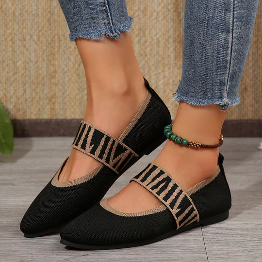 Damen modische Slipper mit elastischem Riemen R&B