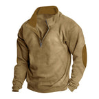 Herren Fleecejacke mit Stehkragen und modischem Reißverschluss R&B