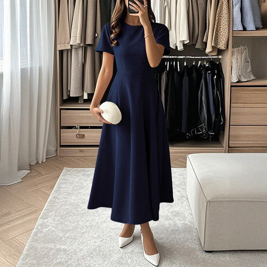 Damen Midikleid mit elegantem Schnitt und weiten Ärmeln R&B