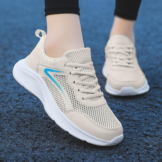 Damen Hochwertige Sport-Sneaker mit atmungsaktivem Mesh-Obermaterial und dämpfender Sohle R&B