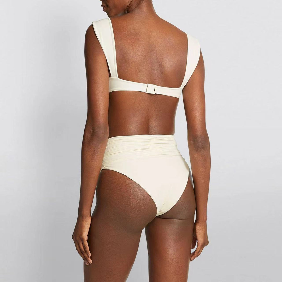 Damen Eleganter Bikiniverschnitt mit floralem Detail R&B