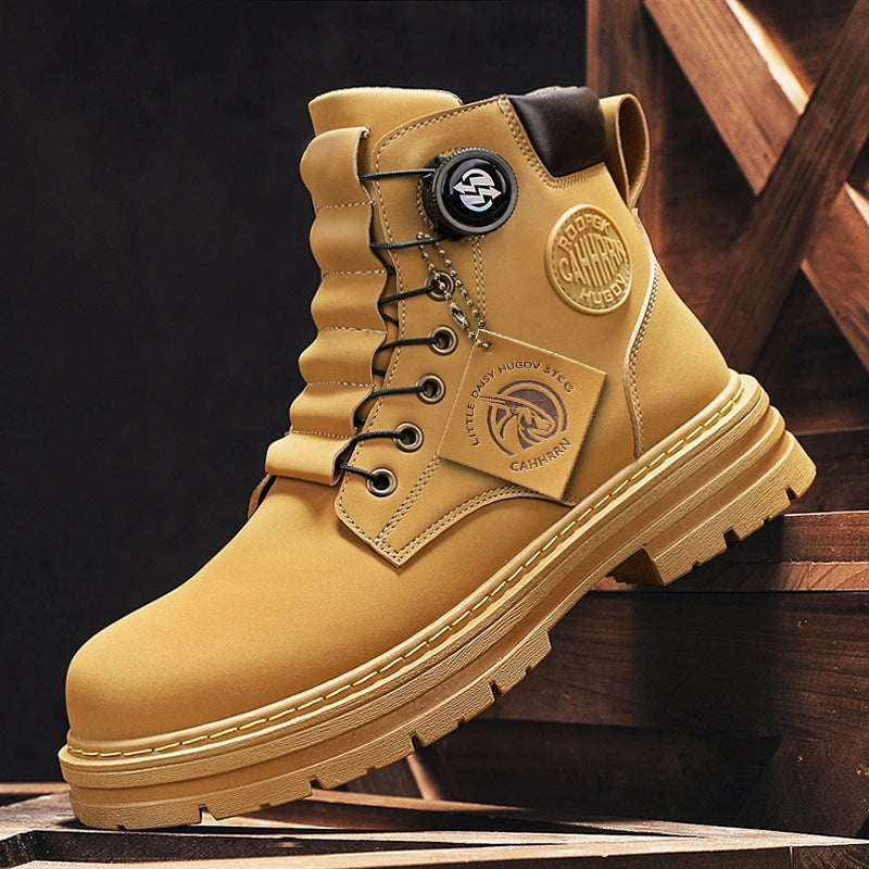 Herren robuste Schnürboots mit rutschfester Sohle und wasserabweisendem Obermaterial R&B