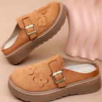 Damen Clogs mit dekorativen Blumenapplikationen und komfortabler Sohle R&B